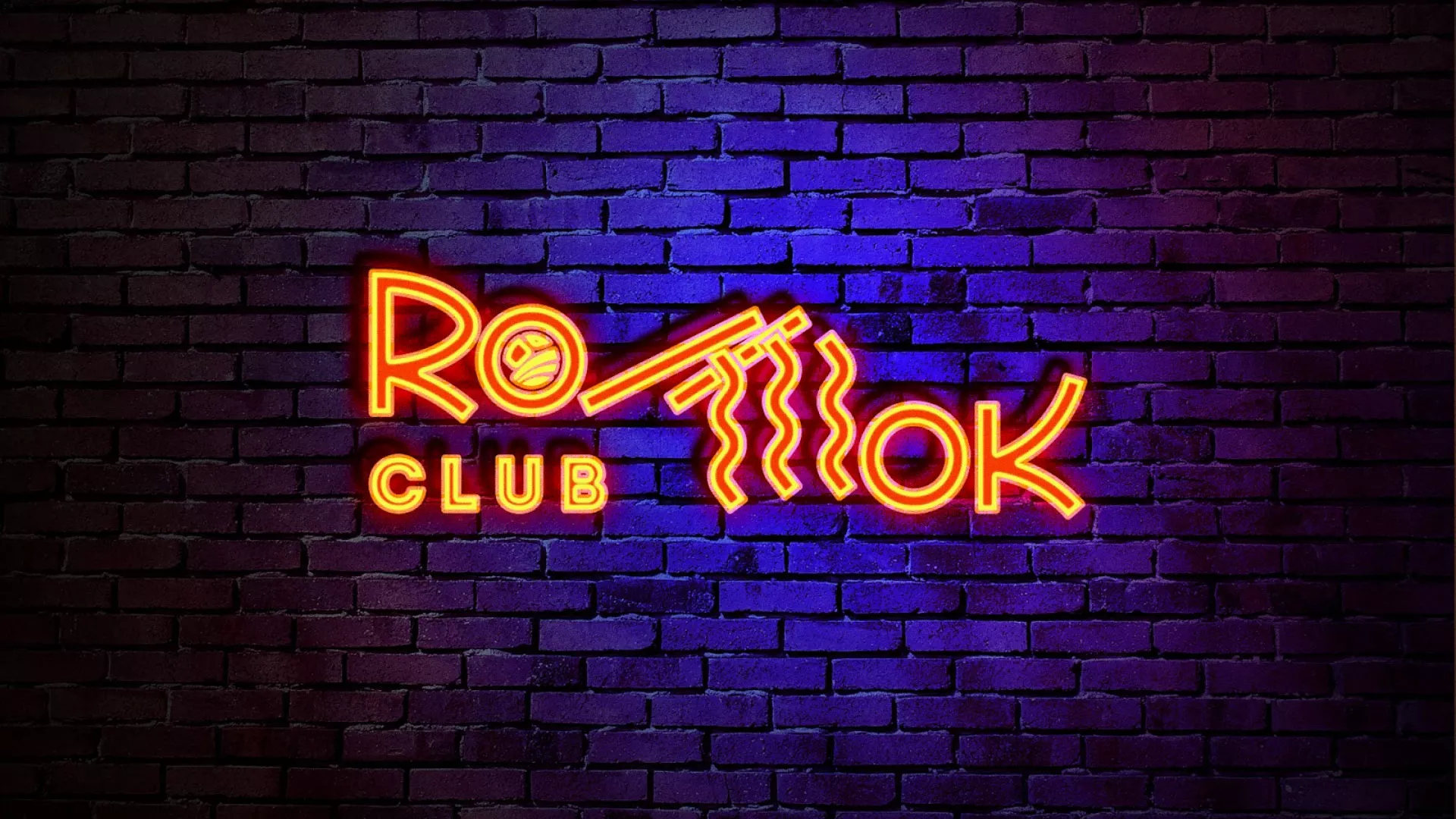 Разработка интерьерной вывески суши-бара «Roll Wok Club» в Пятигорске